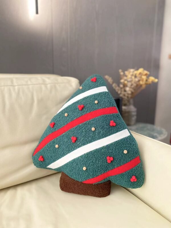Santa Claus Lane Xmas Decorative Pillow Christmas Tree Pillow