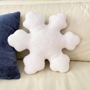 Christmas Decor Gift Xmas Plush Cute Snowflake Pillow