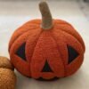 Hallowen Gift Pumpkin Shaped Cushion Sherpa Throw Pumpkin Pillow