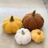 3 pieces Halloween Gift Harvest Festival Teddy Fleece Cushion Pumpkin Pillow