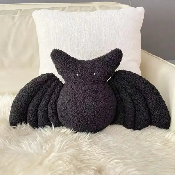Cynthia Rowley Shaped Throw Bat Pillow Happy Halloween Gift